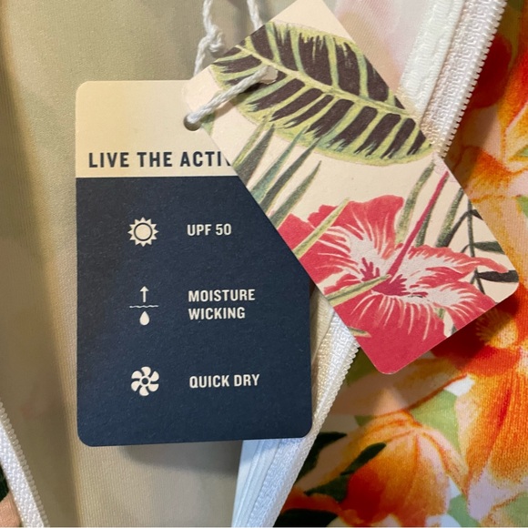 Tommy Bahama Active Aubrey IslandZone floral zip up sports Jacket - Picture 10 of 12